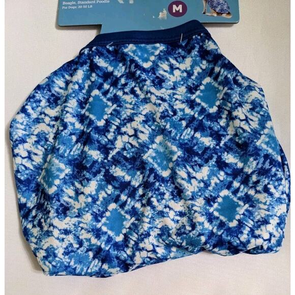 NEW Vibrant Life M Medium DOG Tie Dye Blue TSHIRT Shirt Top New Beagle Poodle - Picture 2 of 5